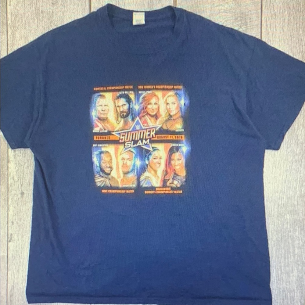 Blue SummerSlam Graphic T-Shirt